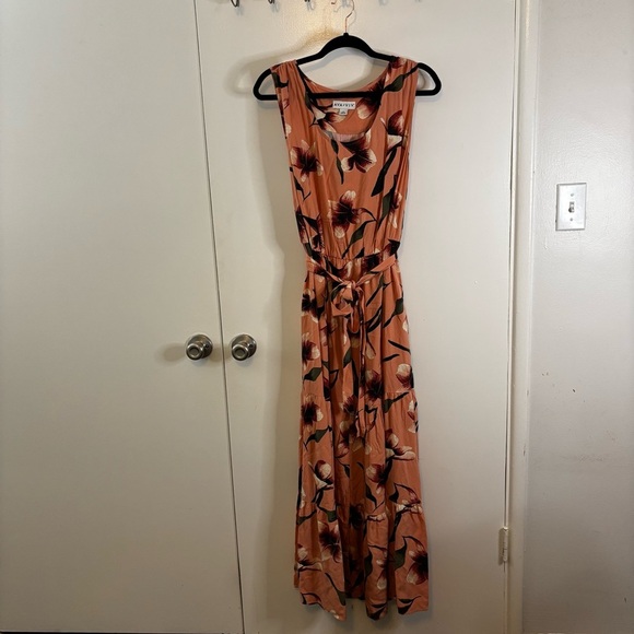 Ava & Viv Coral Maxi Sundress Scoop Neck Sleeveless Size 1X - Picture 1 of 9